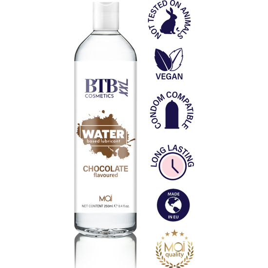 BTB WATER BASED FLAVORED CHOCOLAT LUBRICANT 250ML image 2