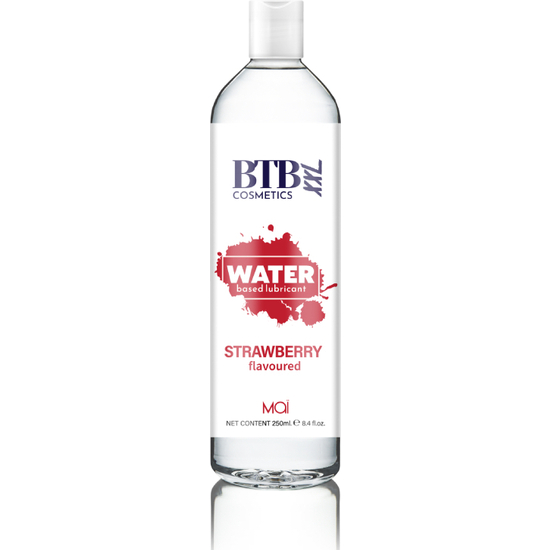 BTB WATER BASED FLAVORED STRAWBERRY LUBRICANT 250ML image 0