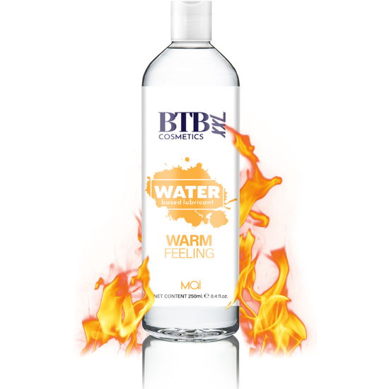 BTB WATER BASED WARM FEELING LUBRICANT 250ML image 1