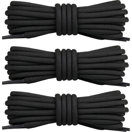 PACK DE 3 PARES DE CORDONONES COTTONREDONDOS NEGRO EDEN. image 0