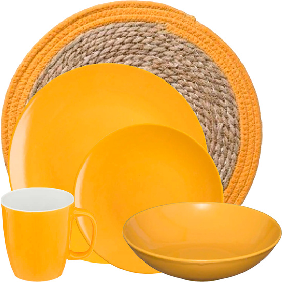 SET DE MESA AMARILLO WELLHOME image 0