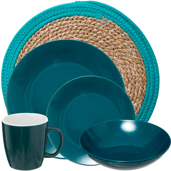 SET DE MESA AZUL PATO WELLHOME. image 0