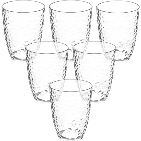 JUEGO DE 6 VASOS POLIESTIRENO WELLHOME. image 0