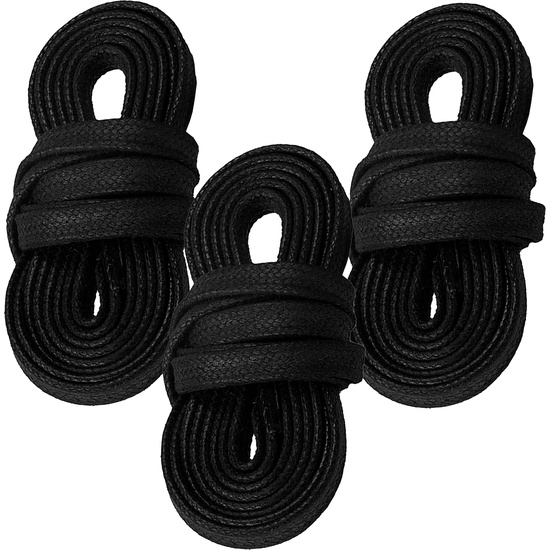 PACK DE 3 PARES DE CORDONONES COTTON PLANOS NEGRO EXT. EDEN. image 0