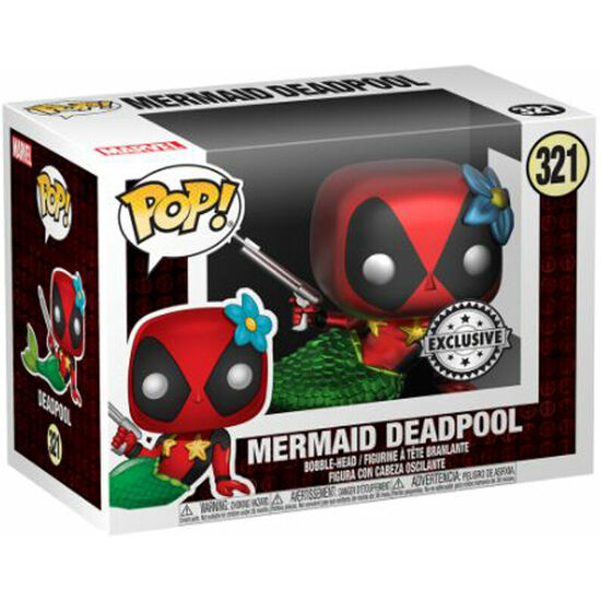 SET FIGURA POP & TEE MARVEL DEADPOOL MERMAID EXCLUSIVE image 2