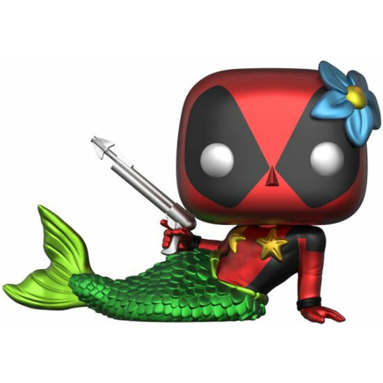 SET FIGURA POP & TEE MARVEL DEADPOOL MERMAID EXCLUSIVE image 3