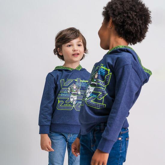 SUDADERA CON CAPUCHA COTTON BRUSHED BUZZ LIGHTYEAR BLUE image 3