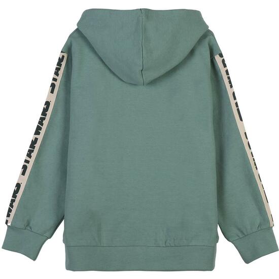 SUDADERA CON CAPUCHA COTTON BRUSHED THE MANDALORIAN GREEN image 1