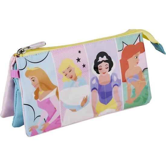 ESTUCHE PORTATODO 3 COMPARTIMENTOS PRINCESS PINK image 0