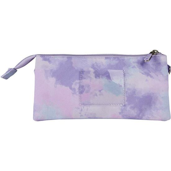 ESTUCHE PORTATODO 3 COMPARTIMENTOS FROZEN II ELSA LILAC image 1