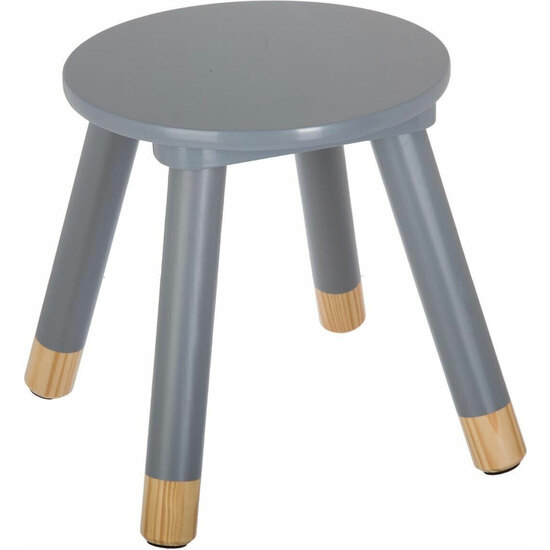 CONJUNTO DE 2 TABURETES INFANTILES "SUAVIDAD" EN COLOR GRIS WELL HOME image 4