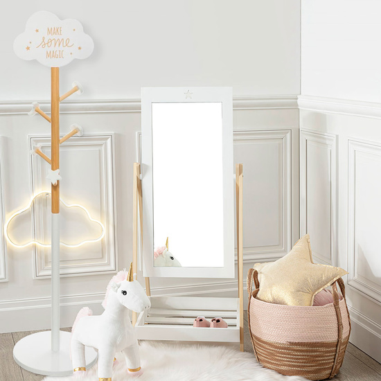 SET DE ESPEJO EN MADERA + PERCHERO NUBE INFANTIL WELL HOME image 3