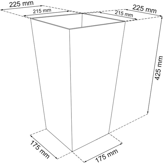 JUEGO MACETA RATO: 26,6 LITROS COLOR ANTRACITA, 64 LITROS COLOR CHOCOLATE, Y JARDINERA RECTANGULAR 17 LITROS COLOR NEGRO image 4