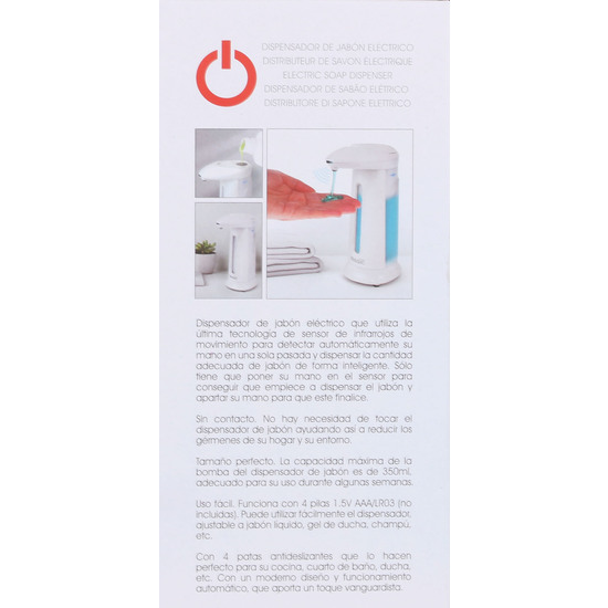 DISPENSADOR JABON ELECTRICO 350ML image 2