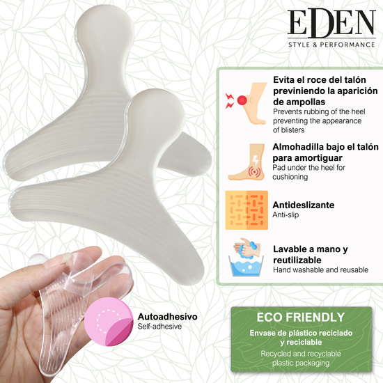 EDEN 2 PROTECTORES GEL RETROTALÓN + SOPORTE ANTISHOCK image 1