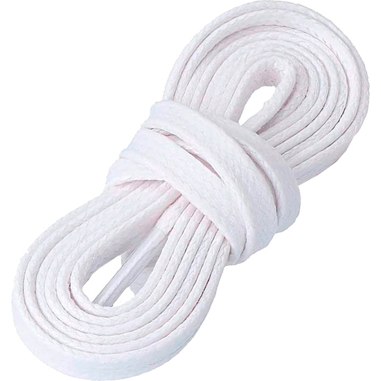 EDEN 1 PAR DE CORDONES ECO COTTON PLANOS BLANCO 6MM 130CM image 0