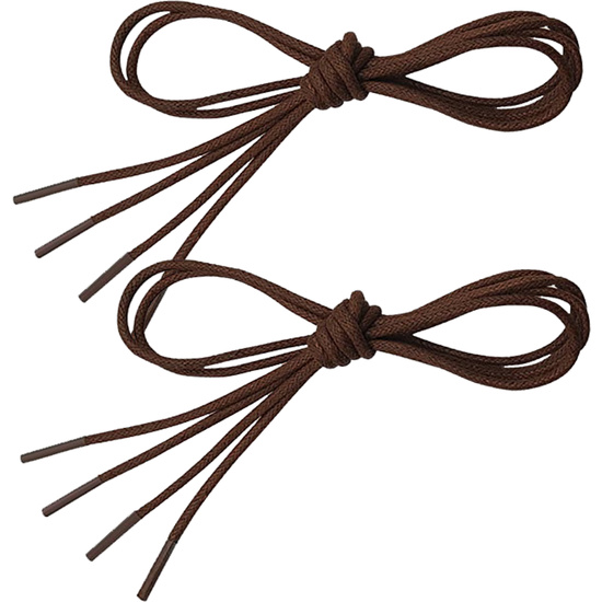 EDEN 2 PARES DE CORDONES ECO COTTON ELEGANTES ENCERADOS MARRON 1.5MM 70M image 0