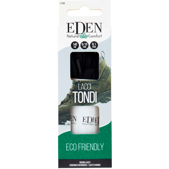 EDEN 1 PAR DE CORDONES ECO COTTON EXTRA STRONG NEGRO 6MM 140CM image 6