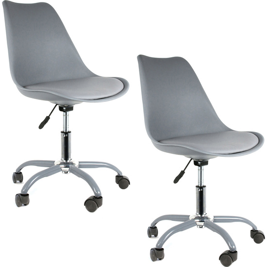 2X SILLA CON RUEDAS GRIS image 0