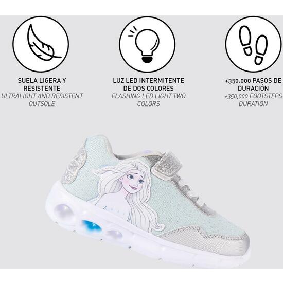 DEPORTIVA SUELA LIGERA EVA CON LUCES FROZEN II BLUE image 3