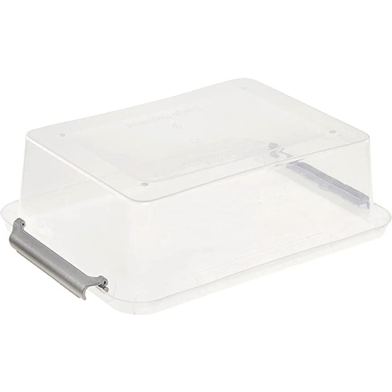 CAJA DE ALMACENAMIENTO/CLIPBOX LARA, 1,15 L, MODULAR APILABLE, TAPA CON CLIP PARA CERRAR, TRANSPARENTE image 2