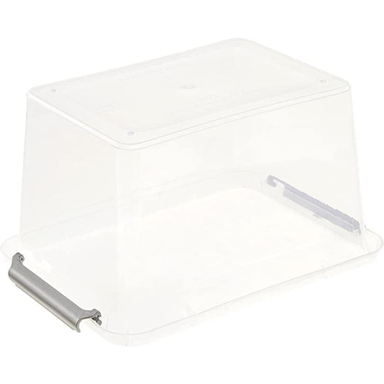 CAJA DE ALMACENAMIENTO/CLIPBOX LARA, 2 LITROS, MODULAR APILABLE, TAPA CON CLIP PARA CERRAR, TRANSPARENTE image 2