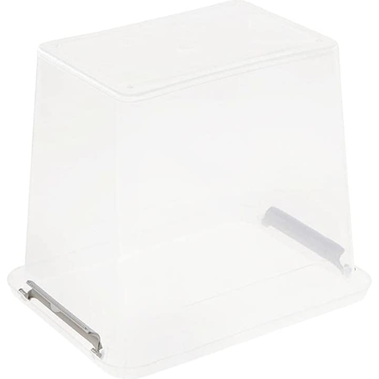 CAJA DE ALMACENAMIENTO / CAJA DE CLIP LARA, 3 LITROS, MODULAR APILABLE, TAPA CON CLIP PARA CERRAR, TRANSPARENTE image 2