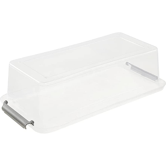 CAJA DE ALMACENAMIENTO / CAJA DE CLIP LARA, 5,75 LITROS, MODULAR APILABLE, TAPA CON CLIP PARA CERRAR, TRANSPARENTE image 2