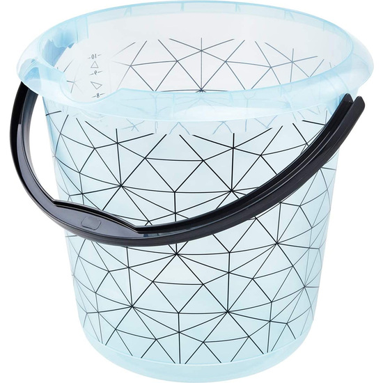 ILVIE CUBO DE DECORACIÓN Ø30X28, POLIPROPILENO, ICE BLUE TRANSPARENT, 10 L image 0