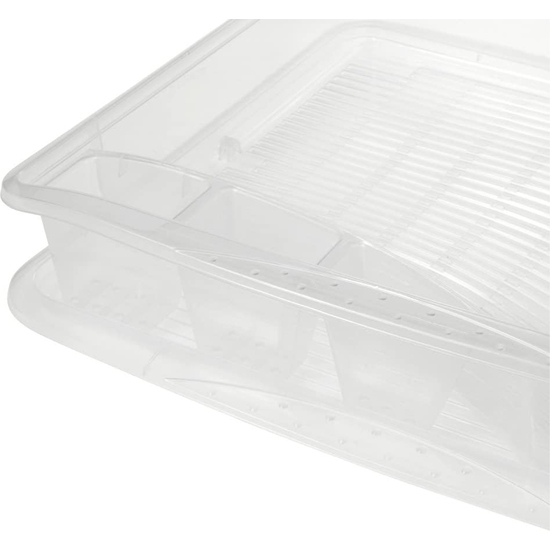 BANDEJA ESCURREPLANTOS CON BANDEJA, 39,5X39,5X8 CMS, NATURAL (TRANSPARENTE), COLECCIÓN PIERRE image 4