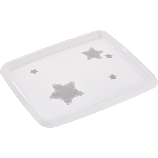 CAJA DE ALMACENAMIENTO CON DECORACIÓN, CON TAPA, 24 LITROS, 41,5X35,5X22, ESTRELLAS, COLECCIÓN PAULINA image 6