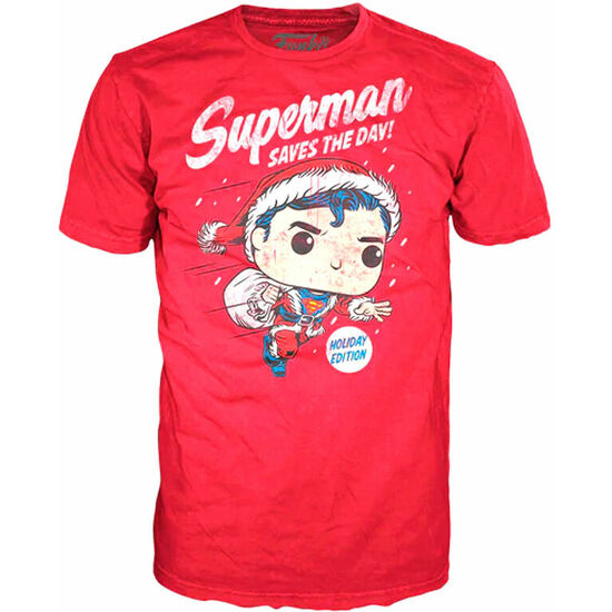 SET FIGURA POP & TEE DC COMICS SUPERMAN EXCLUSIVE FLOCKED image 4