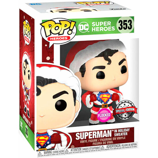 SET FIGURA POP & TEE DC COMICS SUPERMAN EXCLUSIVE FLOCKED image 4