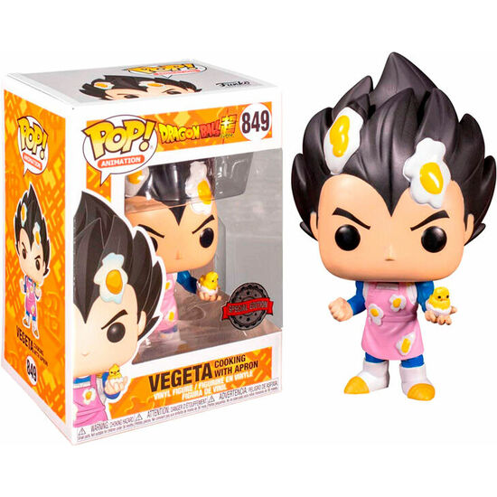 FIGURA POP DRAGON BALL SUPER VEGETA COOKING WITH APRON EXCLUSIVE image 0
