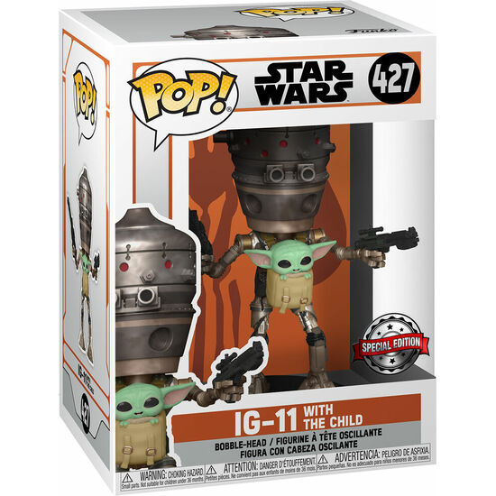 SET FIGURA POP & TEE STAR WARS IG-11 WITH THE CHILD EXCLUSIVE M image 3