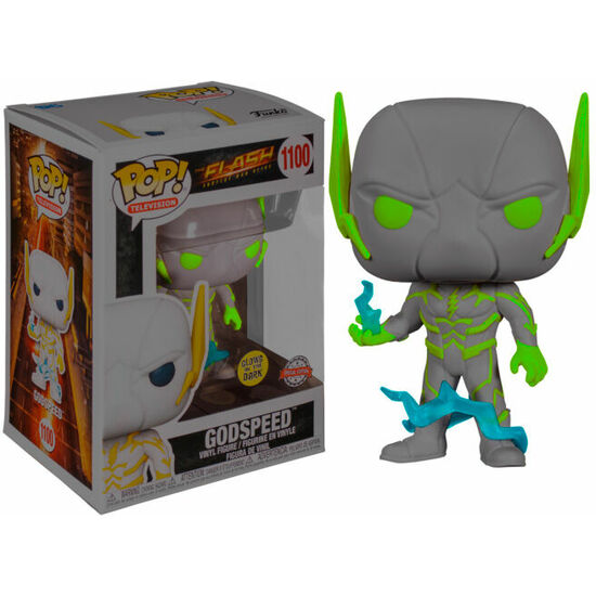 FIGURA POP DC COMICS THE FLASH GODSPEED GLOW IN THE DARK EXCLUSIVE image 0