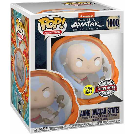 FIGURA POP AVATAR AANG ALL ELEMENTS GLOW IN THE DARK EXCLUSIVE image 0