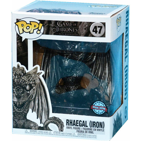 FIGURA POP JUEGO DE TRONOS RHAEGAL IRON EXCLUSIVE image 1