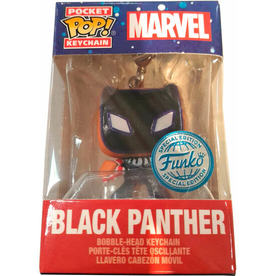 LLAVERO POCKET POP MARVEL HOLIDAY BLACK PANTHER EXCLUSIVE image 0