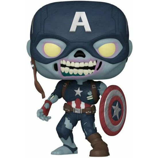 FIGURA POP MARVEL WHAT IF ZOMBIE CAPTAIN AMERICA EXCLUSIVE 25CM image 1