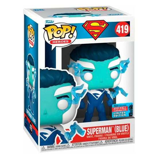 FIGURA POP DC COMICS SUPERMAN BLUE EXCLUSIVE image 0