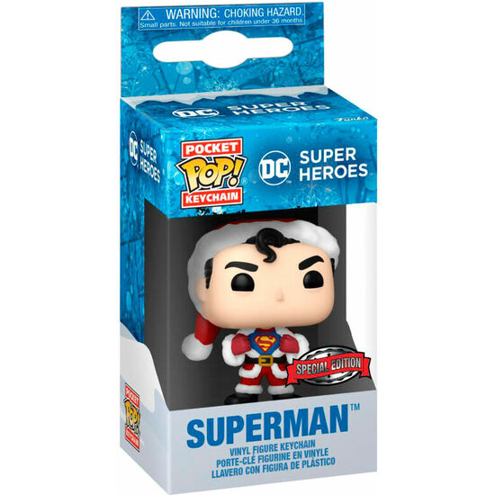 LLAVERO POCKET POP DC COMICS HOLIDAY SUPERMAN EXLUSIVE image 0