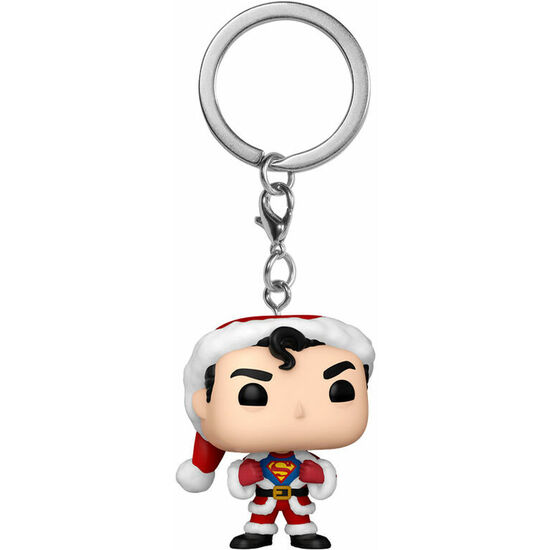 LLAVERO POCKET POP DC COMICS HOLIDAY SUPERMAN EXLUSIVE image 1