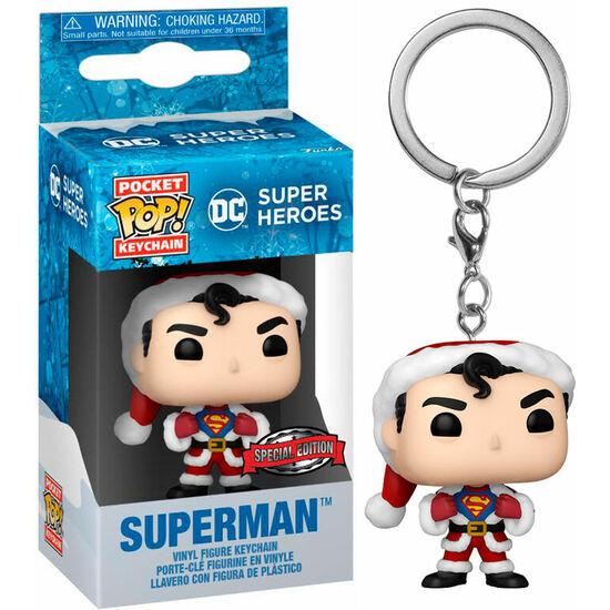 LLAVERO POCKET POP DC COMICS HOLIDAY SUPERMAN EXLUSIVE image 2