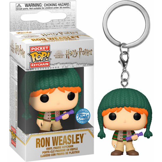 LLAVERO POCKET POP HARRY POTTER HOLIDAY RON EXCLUSIVE image 2