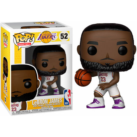 FIGURA POP NBA LAKERS LEBRON JAMES WHITE UNIFORM image 0