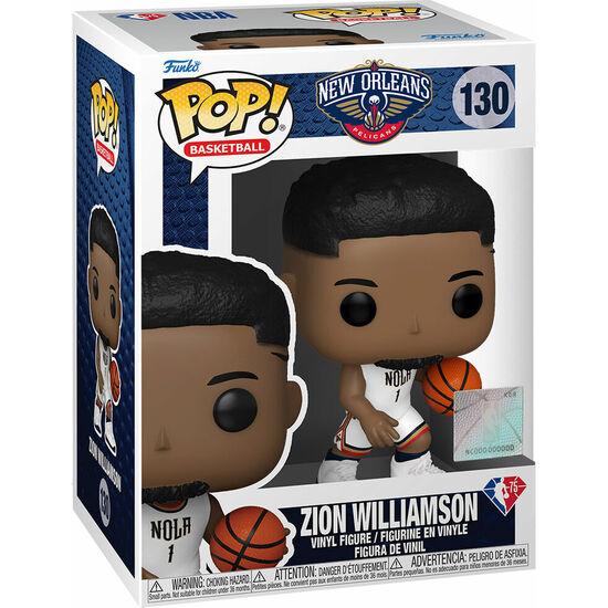 FIGURA POP NBA PELICANS ZION WILLIAMSON CITY EDITION 2021 image 2