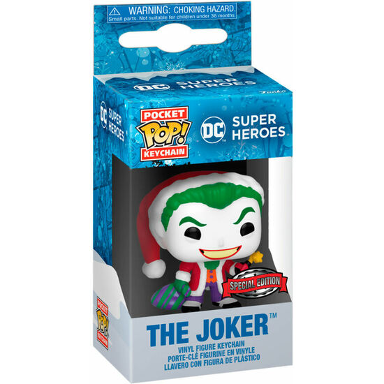 LLAVERO POCKET POP DC COMICS HOLIDAY THE JOKER EXLUSIVE image 0