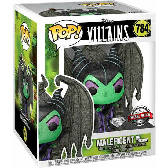 FIGURA POP DISNEY VILLAINS MALEFICENT ON THRONE DIAMOND EXCLUSIVE image 0