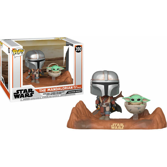 FIGURA POP STAR WARS MANDALORIAN - THE CHILD AND MANDALORIAN image 0